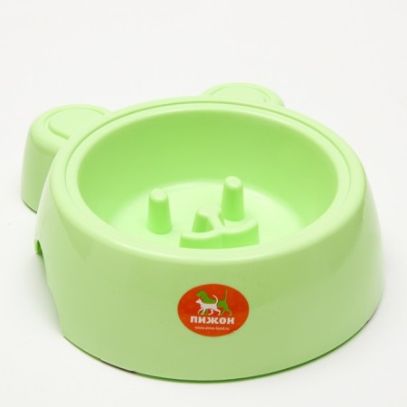 Limited feeding bowl 28 x 23 x 8 cm, green