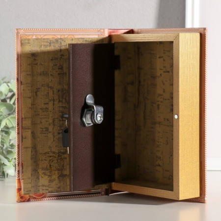 Safe Brush Tree to the leatherette "Dream, live and travel" 21x13x5 cm-2