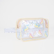 Lightning cosmetic bag, beige color