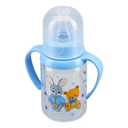A bottle for feeding with handles, 125 ml, from 6 months., Mix color-11
