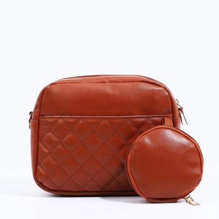 Bag Cross-Bodi with a zipper, the color is red