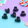Hair crab "Ariella" (set of 6 pcs) Classic cloves, 2 cm, black