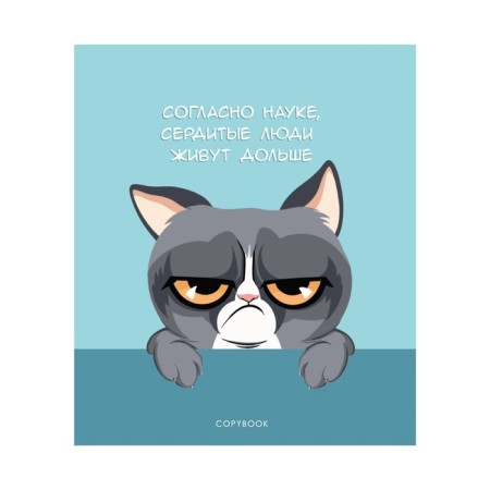 Notebook of 48 sheets in the Calligrata Top Cat "Cat Mem", cover coated cardboard, glossy lamination, selective twin-lame, offset unit, whitewash 95%, mix-5