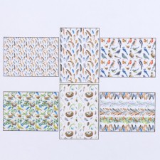 Set of decoupage maps 6 pcs 