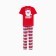 Pajama New Year's male KAFTAN "Bear", red color, size 50
