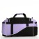 Sports bag, lightning department, 3 outer pockets, long belt, black/lavender color