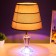 Board lamp with "Michelle" E27 40W gold 24x24x40 cm Risalux