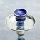 Hookah 72 cm, 1 pipe, blue, chrome mine
