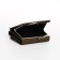Women's wallet on the button, khaki color