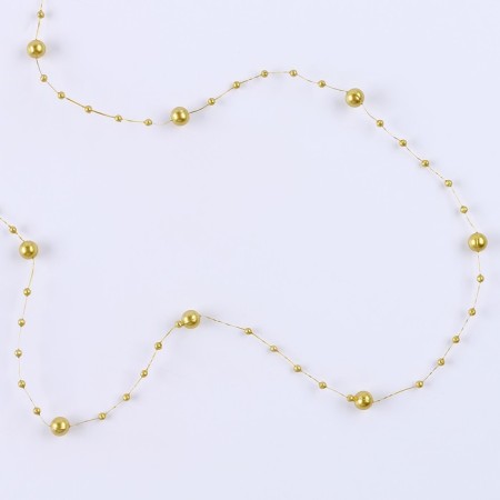 Field for decor with beads, length - 4.8 m, gold color-2