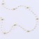 Field for decor with beads, length - 4.8 m, gold color
