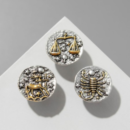 The icon "Signs of the Zodiac" Assorted, gold in silver-2