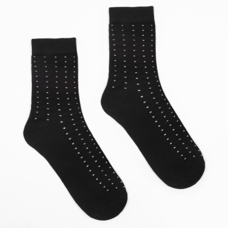Men's socks minku "white points", black color, size 42-43 (29 cm)