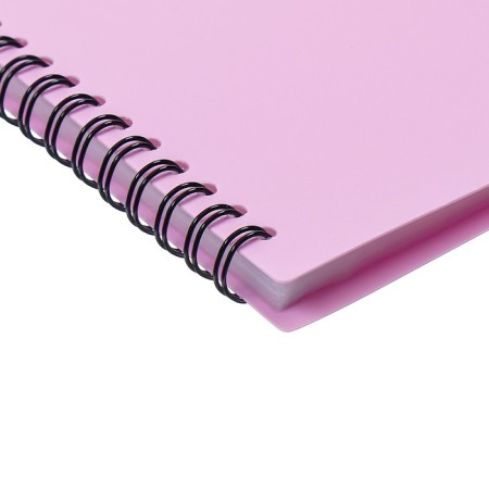Folder 40 inserts on spirals, A4, 600 μm, Erichkrause "Matt Pastel Bloom", texture "Sand", mix-7