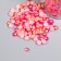 Decor "Semiobusins ​​and rhinestones. Pink-cream gradient" d = 4 mm 10g 200 pcs 5x2.5 cm, mix