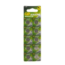 Alkalin battery GP, LR55 (G8, V8GA, LR1120, 191) -10BL, 1.5V, blister, 10 pcs.