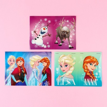 Gift set: Notebook on a lock, stickers and pen - fluffy, cold heart-5