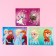 Gift set: Notebook on a lock, stickers and pen - fluffy, cold heart