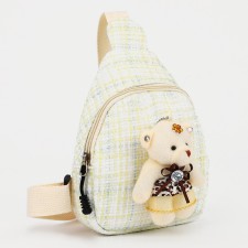 Baby bag with lightning, over the shoulder, beige color