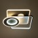 Causteen with PDD "Squares" LED 160W black and white 48x48x6.5 cm Bayerlux