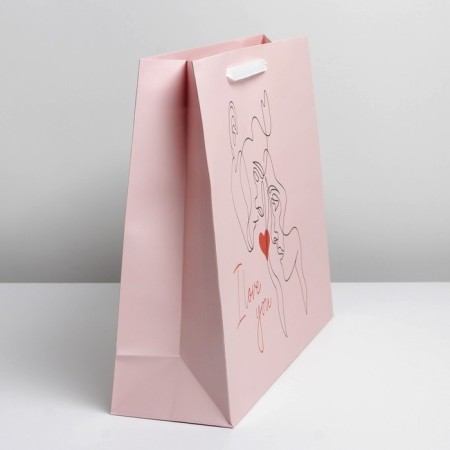 Gift package laminated, packaging, “from the heart”, l 40 x 31 x 11.5 cm-1