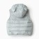 Warm vest of children, gray color, height 116-122 cm