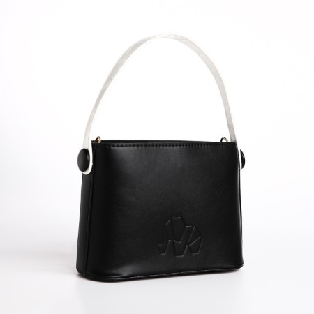 Bag Cross-Bodi with a zipper, black color-2