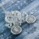 Decoration Christmas tree "carriage" overflow 11x11 cm, transparent overflow