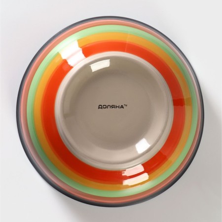 Ceramic Daramic Salamic "India", 1.5 l, D = 21, Orange color-3