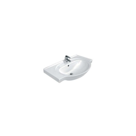 The built -in sink Cersanit Erica Eri80, with 1 hole for the mixer, white color