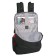 Youth backpack 45 x 31 x 12 cm, ergonomic back, Across M-4, black/red M-4-2