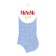 Women's socks Mini Trend, size 35-38, color Blu CHIRO