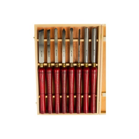 Set of woodcar with Enkor 10430, wooden handle, 8 pcs.