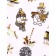 New Year! Nail stickers "Snowman", metallized