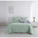 A set with a blanket "Jacqueline", size 230x250 cm, 50x70 cm - 2 pcs, green color