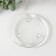 Glass candlestick for wide suppositories D 7.7 cm