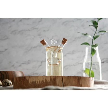 Glass bottle for sauces and oil 2 in 1 "FUG. Star ", 8 × 4.5 × 11 cm-2