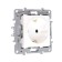 LEGRAND ETIKA socket, 16 A, single, screw. Clemes, hidden, s/s, white