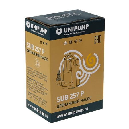 Drainage pump Unipump Sub 257 p, 250 watts, pressure 6 m, 100 l/min-2