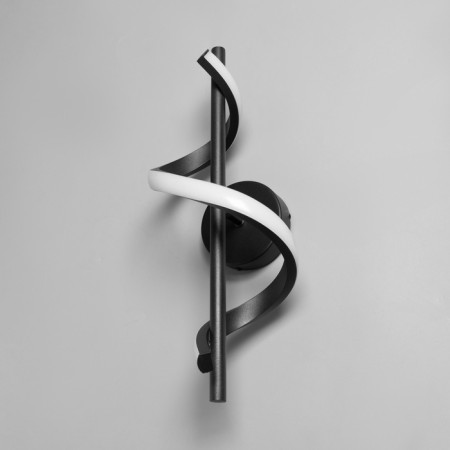 Sconces "curl" Led 3000k black 40x12x12cm