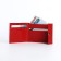 Women's wallet on the button, red color