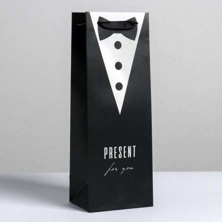 Gift Pack Laminated for a bottle, packaging, Present for Man, 13 x 35 x 10 cm-1