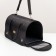 Bag - Animal carrying "Lux", PVC, Jacquard, 46 x 28.5 x 30 cm, black