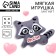 Soft toy-Magnet "I love", raccoon