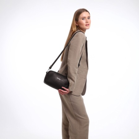 Women's bag over the shoulder Textura, small size, brown color-10
