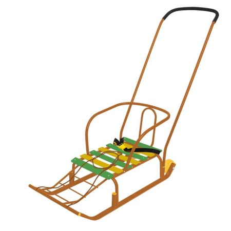 Sled "Timka 5 comfort", Orange color