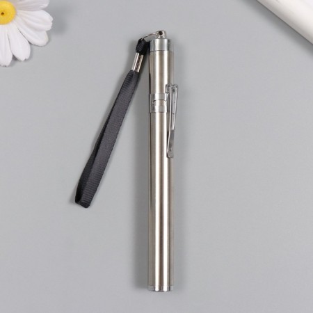 Light light with strap metal "Silver" AAAX2 pcs 1.4x1.4x13.5 cm-3