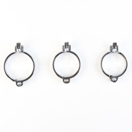 Belt of fidelity "Total cell No. 2", rings d = 4; 4.5; 5 cm, lock, key, metal-10