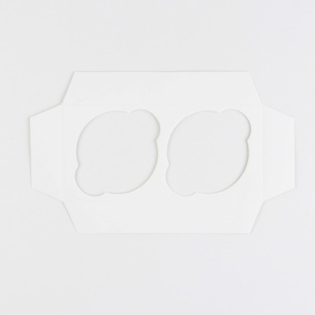 Capcake box, confectionery packaging, 2 cells "Magnolia", 16 x 8 x 10 cm-4