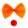 Carnival set "Clown" 2 items: bow, nose, color mix